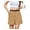 Khaki, variant on Women's Summer Dressy Casual Elastic Waist Wide Leg Suit Tailored Shorts Comfy Elagant Work Trouser Shorts，US Size,Black，XL