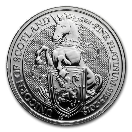 2019 Great Britain 1 oz Platinum Queen's Beasts The (Best Calculator For Fe Exam 2019)