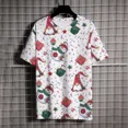 thumbnail image 2 of Camisetas con estampado de árbol de Navidad para hombre, Camiseta con cuello redondo, Tops de manga corta de marca de lujo, Verano, 2 of 5
