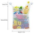 thumbnail image 2 of Breathable Bath Toy Organizer Net with Suction Cup Mesh Storage Bag, 2 of 6