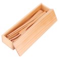 Wood Cutlery Set Portable Chopsticks Spoon Fork Kit with Storage Box