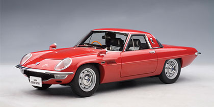 MAZDA COSMO SPORT Diecast Model Car in RED by AUTO ART in 1:18 Scale