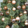 thumbnail image 3 of Jeco 48 Piece Shatterproof Plastic Christmas Ornament Set in Copper, 3 of 5