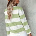 thumbnail image 4 of Long Sleeve Tops Womens Long Sleeve Shirts T Shirts Crew Neck Shirts Basic Tee Comfy Striped Printed Tops Blouse, 4 of 5