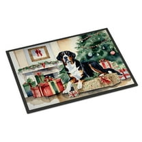 0.15 x 18 x 27 in. Greater Swiss Mountain Dog Cozy Christmas Doormat