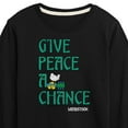 thumbnail image 3 of Woodstock - Give Peace A Chance - Toddler & Youth Long Sleeve Graphic T-Shirt, 3 of 5