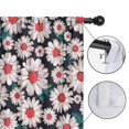 thumbnail image 4 of Blackout Kids Curtains,Black Daisy Flower Retro Pattern Childrens Insulated Curtains Set Of 2,Bedroom Essentials,Toddler Room Decor 52"x84", 4 of 5