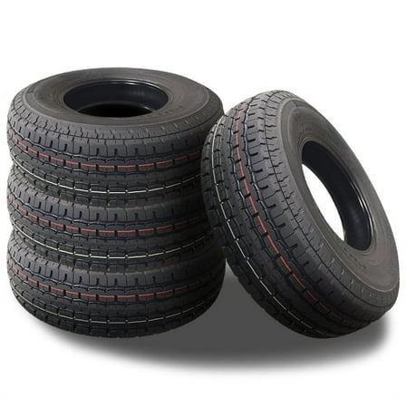 4 Supermax STM-1 ST225/75R15 117/112L 10 PLY Auto/Boat/Travel Trailer ST Tires STR-4005-LH / 225/75/15 / 2257515