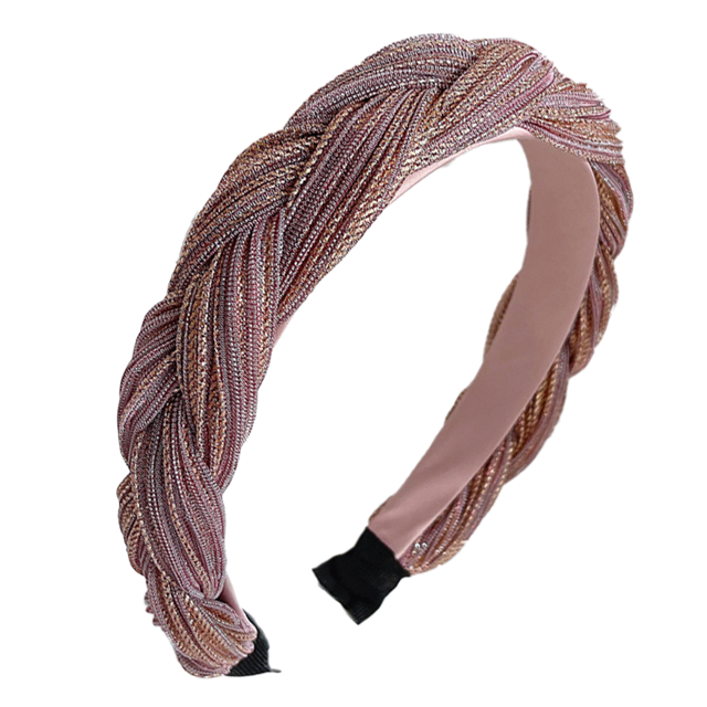 Diadema trenzada para mujer, hiyab de nudo ancho, diadema, accesorios elásticos para el cabello, hiyab para mujer y niña, regalos de navidad Adepaton CPB-DE-LYY904-2