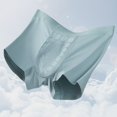 thumbnail image 4 of Men Solid Underwear Briefs Breath Middle Waist Underwear Shorts Panties Lingerie, 4 of 8
