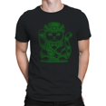 thumbnail image 2 of Lucky Maneki-Neko Cat in Leprechaun Hat St. Patricks Day Men's T-shirt, 2 of 3