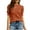 Brick red, variant on Women's Short Sleeve Bubble Sweater Round Neck Pullover Top Ribbed Knit Sweater Shirt