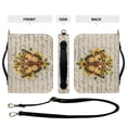 thumbnail image 5 of ZUXONGSY Butterfly Cross Sunflower Print Bible Case for Women Leather Bible Cover with Shoulder Strap and Handle Sturdy Bible Protector Zippered Bible Bag with Pen Slots, 2XL, 5 of 7