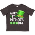 thumbnail image 3 of Inktastic Happy St. Patrick's Day Green Hat and Clovers Boys or Girls Toddler T-Shirt, 3 of 5