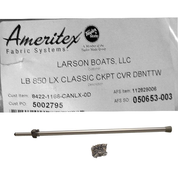 Larson Boat Cockpit Cover 8422-1192 | 850 LX Classic Ameritex Red