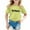 Light Green, variant on Kiijoy Little Girls Cotton T Shirt Alaska Print Short Sleeved Crewneck T-Shirt Graphic Tee