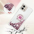 thumbnail image 5 of Quicksand Case for Motorola Moto G Stylus 5G (2023) for Women Girls, Glitter Sparkle Flowing Clear Soft TPU Liquid Cover with Bling Diamond Kickstand for Moto G Stylus 5G (2023) -Rose Gold, 5 of 14