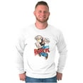 thumbnail image 5 of Popeye the Sailor Retro Cartoon Comic Long Sleeve TShirt Men Women Brisco Brands M, 5 of 6