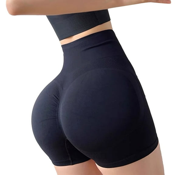 Lisingtool Yoga Shorts Women Shorts Workout Shorts Seamless High Waisted Gym Yoga Shorts Women's Workout Shorts Khaki