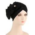 thumbnail image 4 of Chapeau Chapeau de Tête Fleurs Décontracté pour Femmes Turban Musulman, 4 of 4
