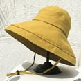 thumbnail image 6 of LRen UPF 50+ Sun Hat with Wide Brim for Outdoor Adventures Lightweight Adjustable Design for Women and Men Yellow, 6 of 6