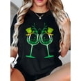 thumbnail image 1 of T-Shirt Décontracté Vibrant pour Femmes Grande Taille pour la Saint-Patrick - Col Rond Décontracté à Manches Courtes, Lavable en Machine, Fête des Pères, Fête des Mères, Nouvel An, Festival de Printemps, Saint-Valentin, Indépendant, 1 of 6