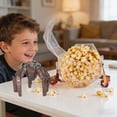 thumbnail image 3 of Project Hail Mary Popcorn Bucket, Project Hail Mary Merch, Sci-Fi Themed Geometric Popcorn Bucket, Reusable Clear Polyhedral Snack Container With Carry Strap, Project Hail Mary, 3 of 6