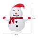 thumbnail image 3 of Fiudx Decoración Navideña Led, Muñeco de Nieve de Papá Noel, 40 Luces Led, Diseño Plegable, Marco de Metal Resistente, Ideal para Fiestas En Exteriores, Jardín, 60 X 40 Cm., 3 of 7
