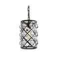 thumbnail image 2 of JONATHAN Y Gabrielle 8" Metal/Crystal LED Pendant, Oil Rubbed Bronze / Clear, 2 of 7