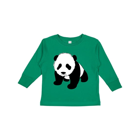 Inktastic Panda Bear Boys or Girls Long Sleeve Toddler T-Shirt
