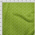 thumbnail image 3 of oneOone Polyester Lycra Green Fabric Geometric Bandhani Sewing Craft Projects Fabric Prints By Yard 56 Inches Wide, 3 of 4
