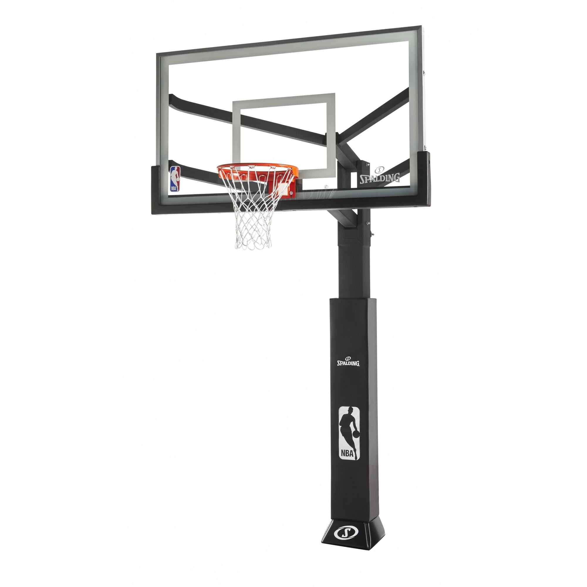 basketball in ground hoop