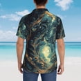 thumbnail image 4 of Disketp Enchanted Forest Skull Path Hawaiian Shirts for Men,Mens Casual Short Sleeve Button Down Shirts Beach Shirt,XX-Large, 4 of 7