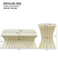 thumbnail image 6 of JERFIT Vintage Beige Fiberglass Coffee Table Set for Living Room, 2-Piece No Assembly Required Nesting Tables with Distressed Texture, 6 of 8