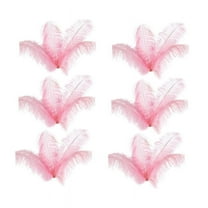 60 Pcs Natural Ostrich Feathers Wedding Decoration Pink 20-25cm