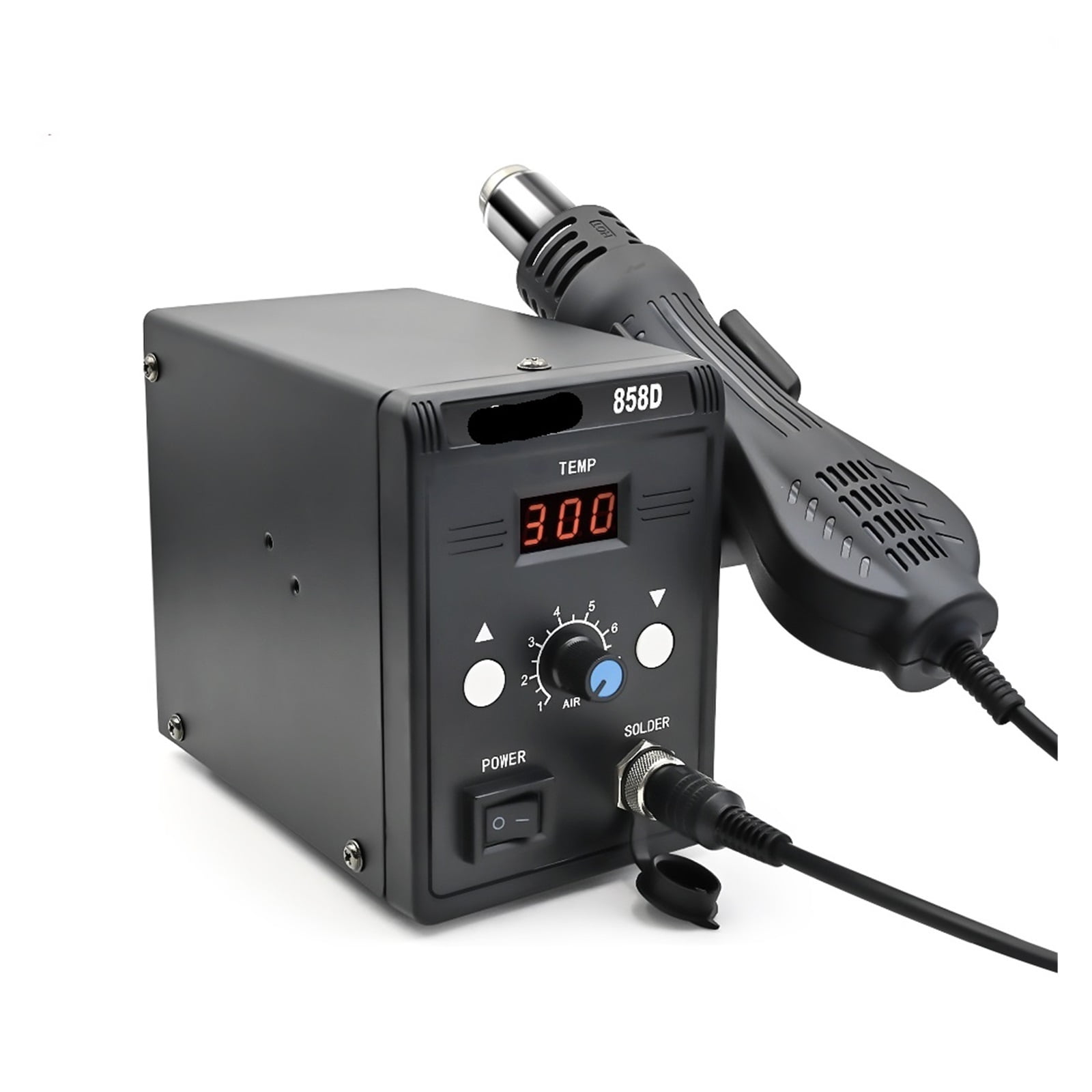 Hot Air Gun 858D BGA Rework Solder Station Heat Gun 700W Adjustable temperature Hair Dryer Electron Welding SMD IC Repair Tools ,Variable Temperature