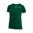 thumbnail image 1 of Camiseta Nike Dry de manga corta con cuello en V para mujer (verde) - XS, 1 of 1