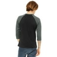 thumbnail image 2 of Canvas Mens 3/4 Sleeve Baseball T-Shirt, 2 of 4