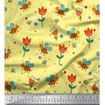 thumbnail image 1 of Soimoi Poly Georgette Fabric Dot,Floral & Honey Bee Clip Art Fabric Prints by Yard 42 Inch Wide, 1 of 1