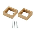 thumbnail image 2 of DOLITY 2 Pieces Single Socket Spacers Wall Plate Spacers for Kitchen Bedroom Office golden, 2 of 9
