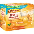 thumbnail image 2 of Emergen-C (30 Count, Tangerine Flavor) Dietary Supplement Fizzy Drink Mix with 1000 mg Vitamin C, 0.33 Ounce Packets, Caffeine Free, 2 of 5