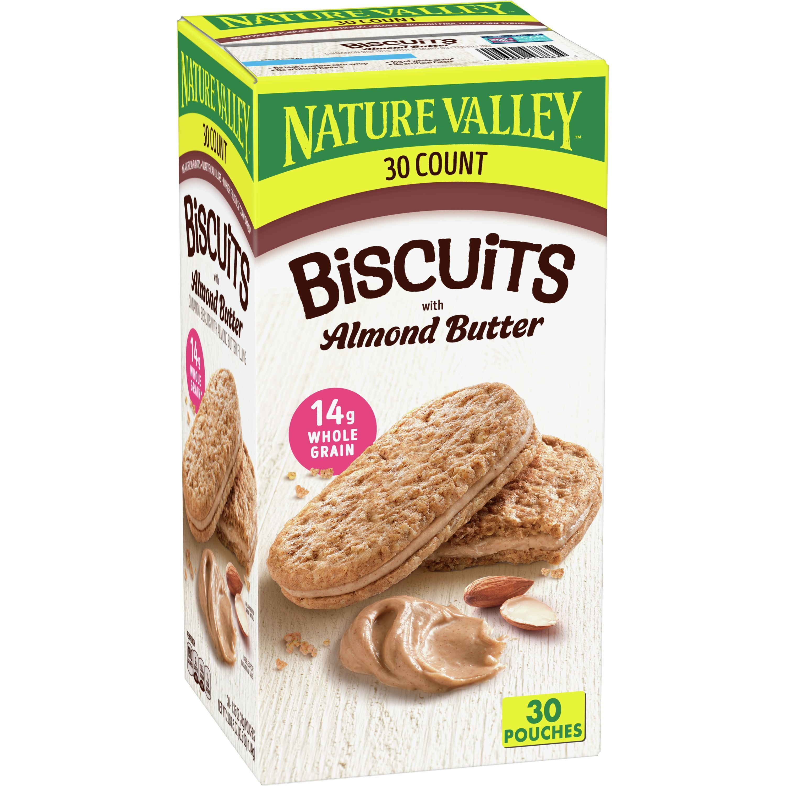 Nature Valley Biscuit Sandwiches, Cinnamon Almond Butter, 40.5 oz, 30 ct