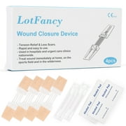 LotFancy 4 Pack Zip Stitch Sutures, Emergency Surgical Wound Closure Device