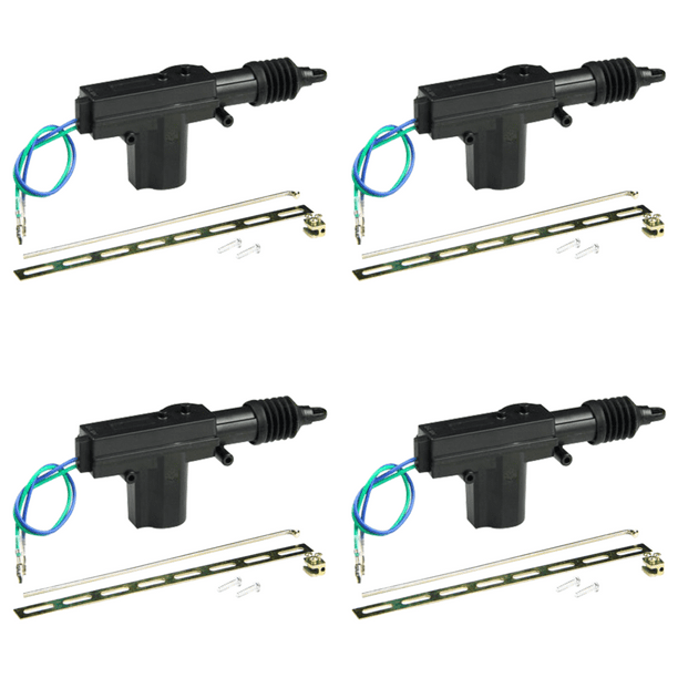 Kit Cerradura Puerta Central para Automóvil 12V Actuador Eléctrica 2 Cables