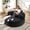 Black + Chenille, variant on 55''Oversized Round Boneless Lounge Chaise Chair Indoor,Corduroy Deep Seat Cloud Couch Sleeper Sofa Bed with 3 Pillows,No Assembly Modern Accent Chair for Living Room