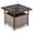 Gray, variant on Biotree Outdoor Patio Rattan Wicker Steel Side Deck Table, Gray