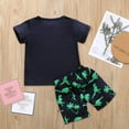 thumbnail image 6 of Gvdentm Baby Boy Summer Clothes Summer Short Sleeve Dinosaur Prints Tops Shorts Two Outfits Set for Kids Clothes(Green,4-5 Years), 6 of 7
