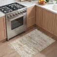 thumbnail image 3 of Roxstand 2'x3' Washable Kitchen Rug, Vintage Distressed Entryway Small Accent Throw Rugs, Non Slip Stain Resistant Farmhouse Rug, Brown, 3 of 9