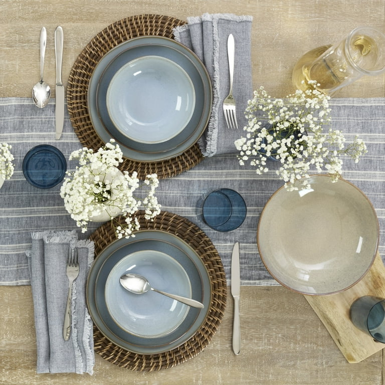 Oneida Organic Shades Oatmeal 44 oz Round Beige Stoneware Serving