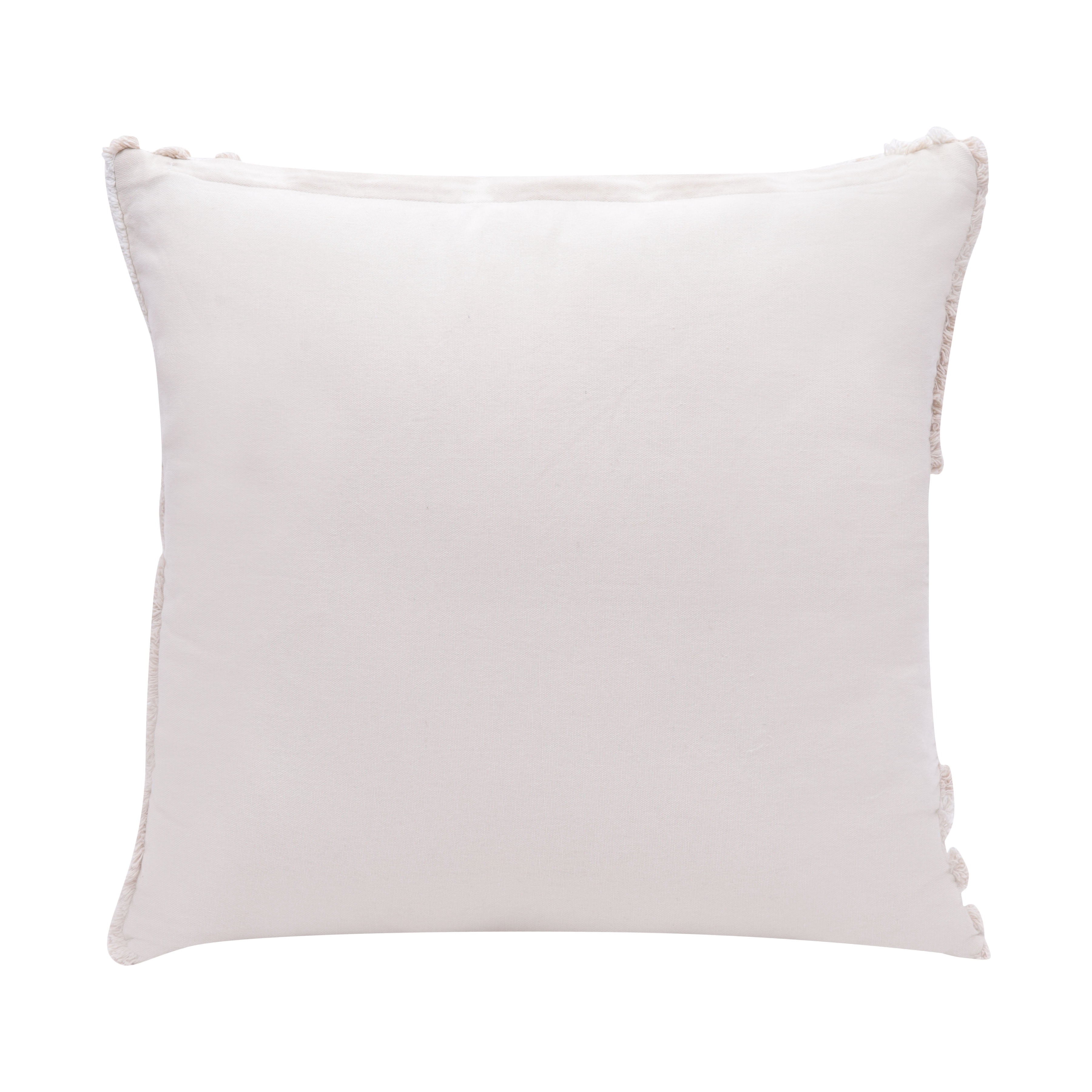 Harlow Hill Stacy Garcia 22" x 22" Beige/White Geometric Cotton Adult Decorative Throw Pillow Cover